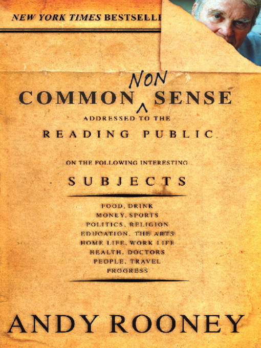 Title details for Common Nonsense by Andy Rooney - Wait list